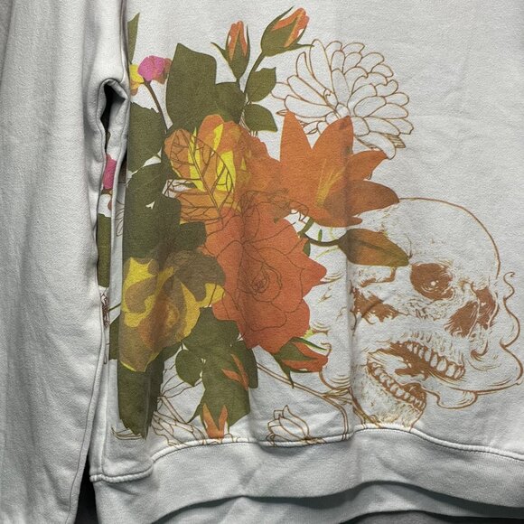 Blind Rooster Unisex Floral Graphic Crew Neck Sweatshirt L - Picture 2 of 8